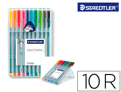 10 rotuladores Staedtler Triplus Fineliner